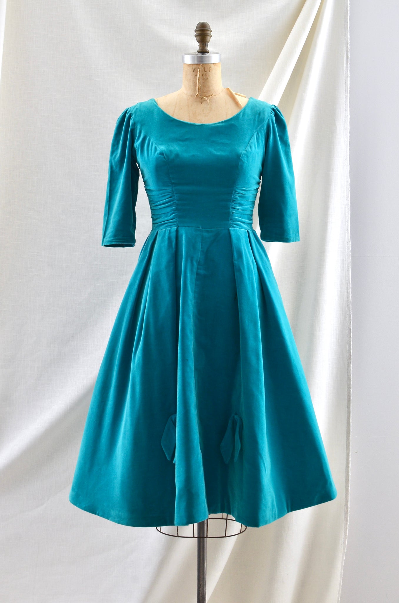 1950's Jewel Velveteen Dress