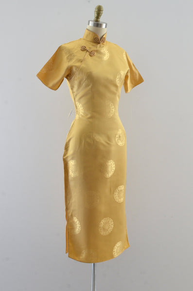 Vintage Gold Cheongsam