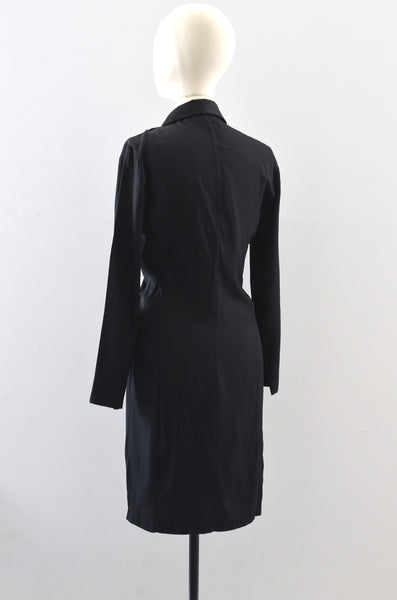 Vintage 80's Tuxedo Dresss / S
