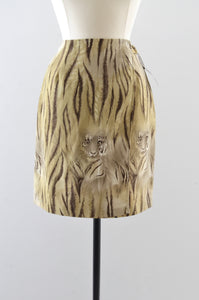 Vintage Tiger Mini Skirt