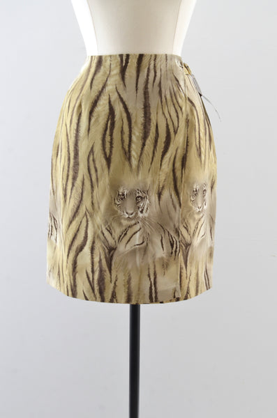 Vintage Tiger Mini Skirt