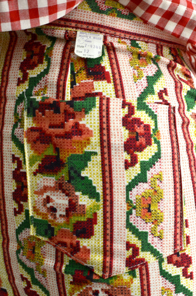 Vintage Floral Print Pants