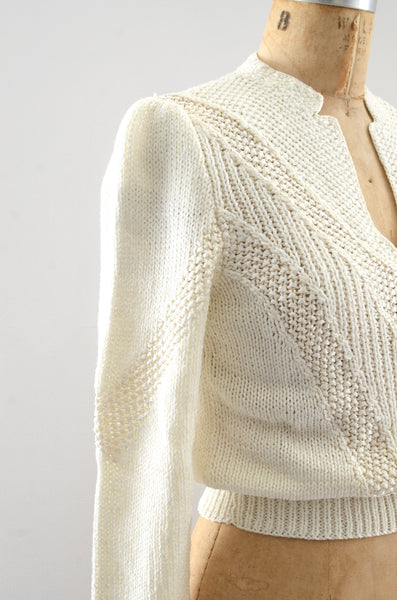 Vintage Cropped Sweater / S