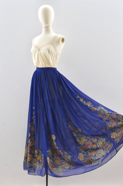 Menorca 1940's Sheer Skirt / M