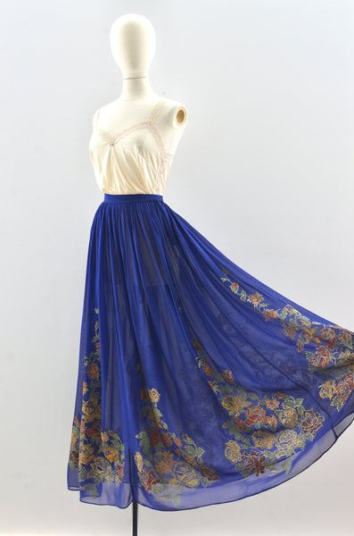 Menorca 1940's Sheer Skirt / M