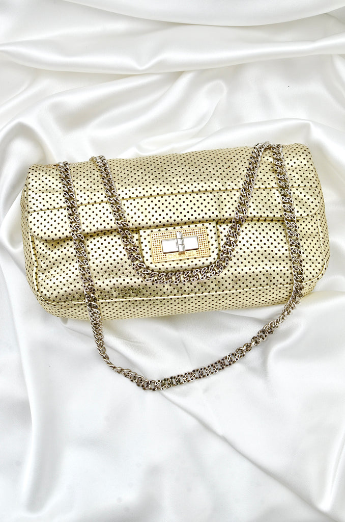 Chanel Reissue Perforated Gold Flap Bag