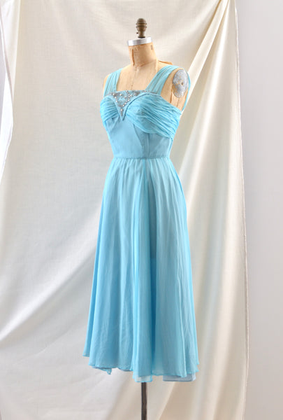 1950's Emma Domb Blue Dress