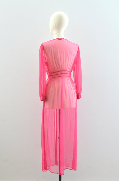 70's Pink Peignoir