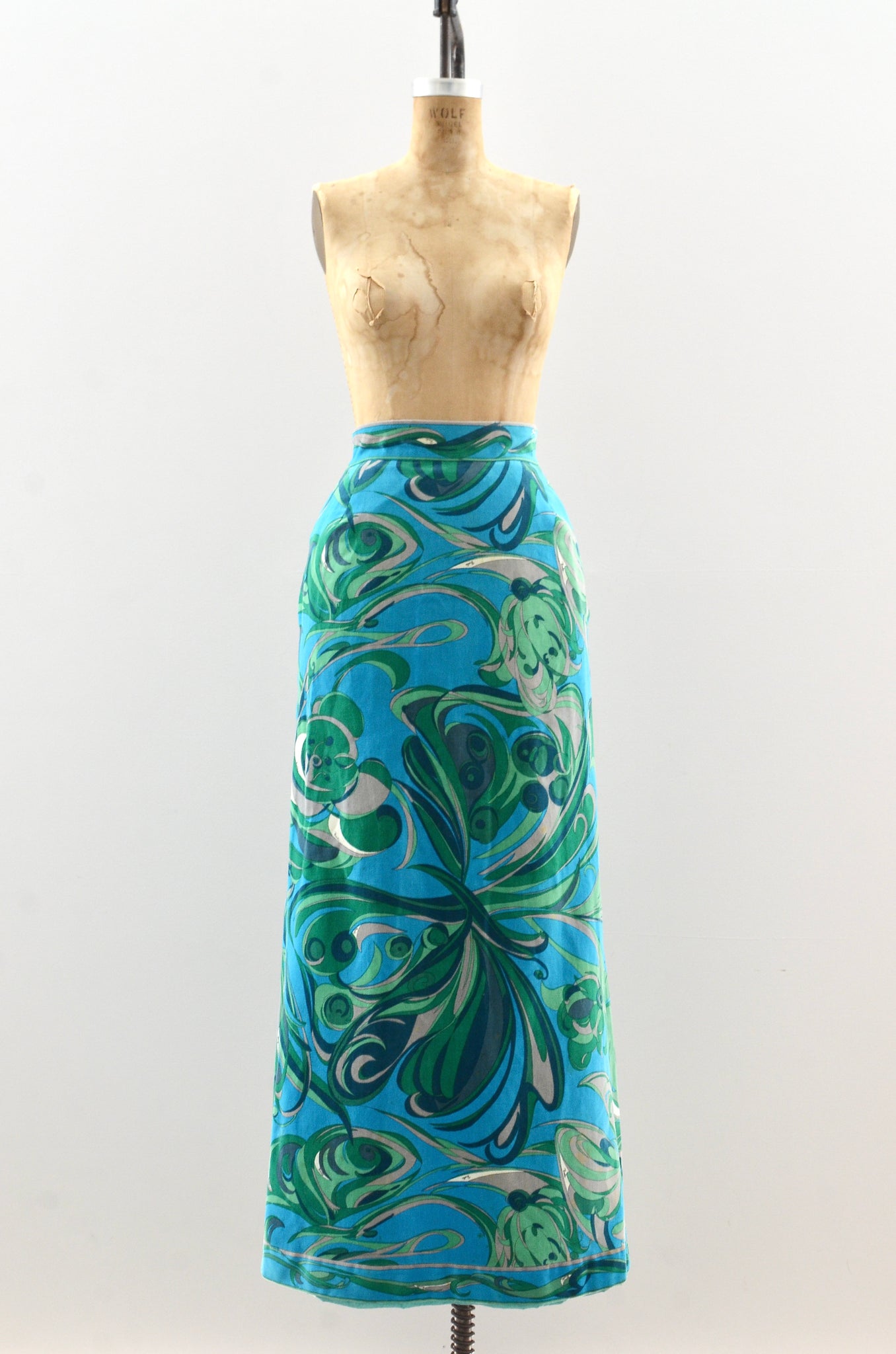 1960's Emilio Pucci Velvet Maxi Skirt