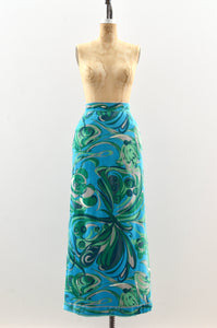 1960's Emilio Pucci Velvet Maxi Skirt