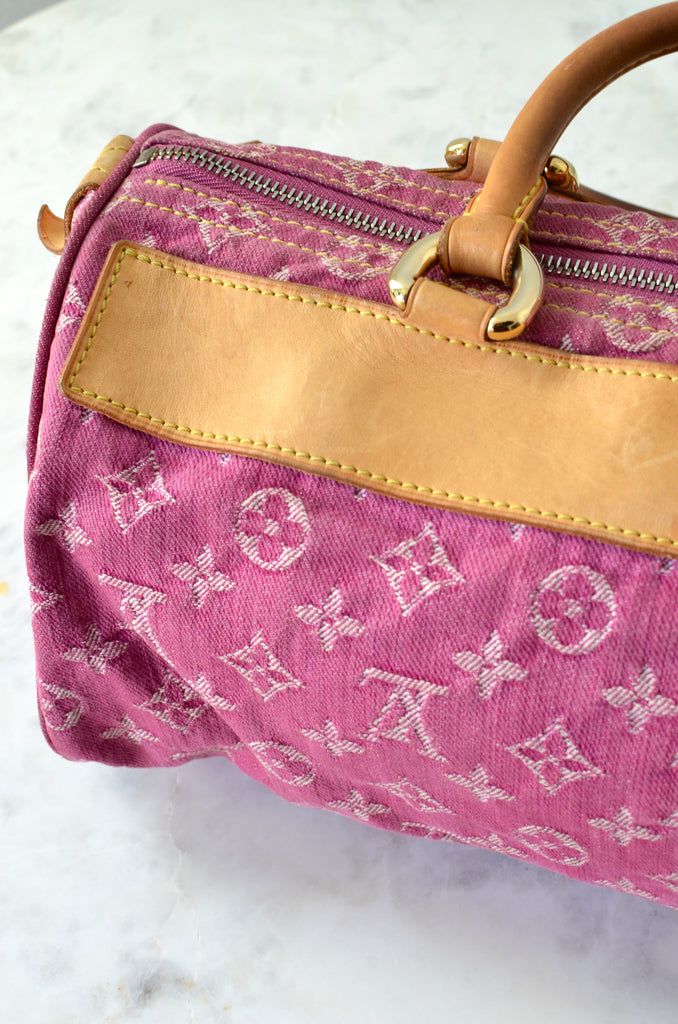 Vintage Louis Vuitton Pink Denim Neo Speedy Shoulder Bag – Treasures of NYC