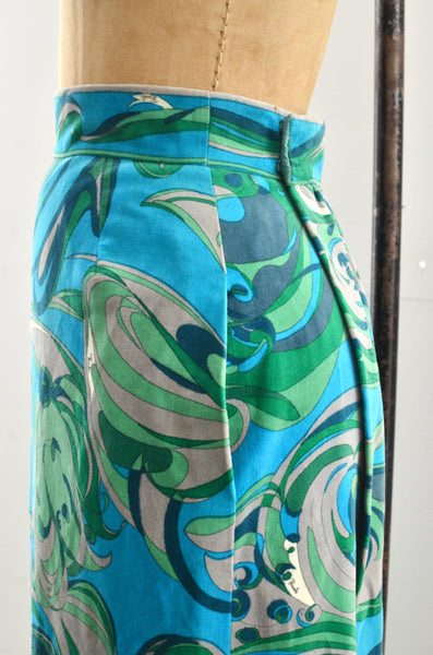 1960's Emilio Pucci Velvet Maxi Skirt