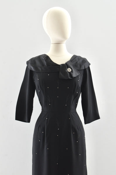 "Shooting Star" 50's Rhinestone Studded Dress