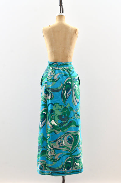 1960's Emilio Pucci Velvet Maxi Skirt