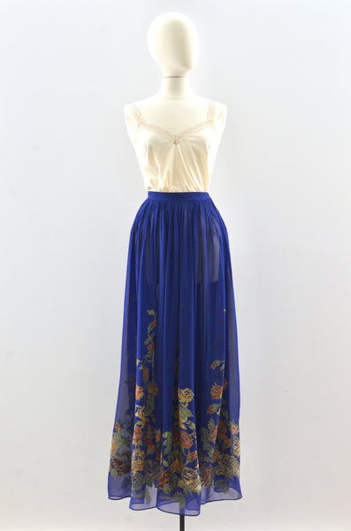 Menorca 1940's Sheer Skirt / M