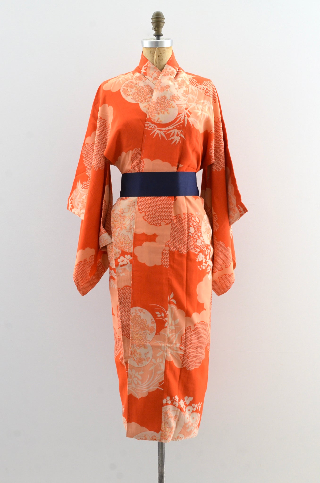 Orange Blossom Vintage Kimono