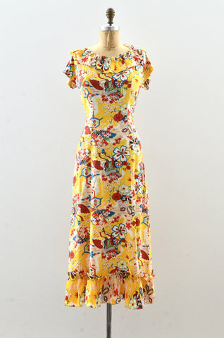 40's Pakemuu Holomu’u Dress / XS S