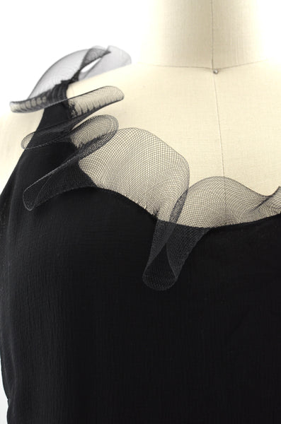 Christian Dior Printemps-Ete 1979 Numbered Chiffon Dress