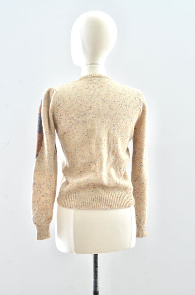 Oat Fleck Fox Sweater / small medium