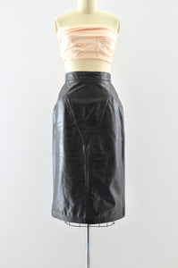 Vintage Leather Skirt