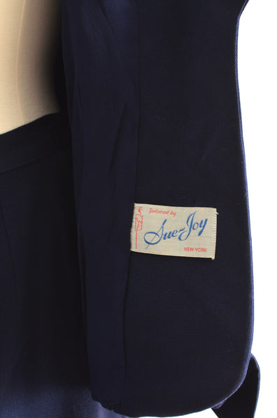 50's Sue Joy  Gabardine Suit / M