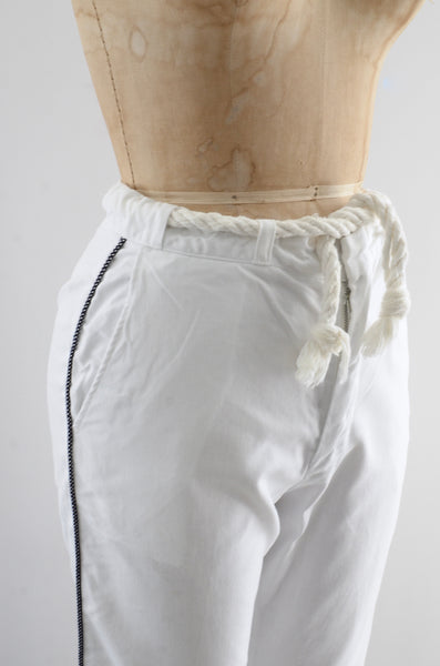 Vintage 50's White Pedal Pusher Pants