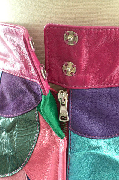 Dolce & Gabbana Patchwork Leather Skirt