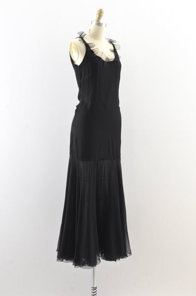 Christian Dior Printemps-Ete 1979 Numbered Chiffon Dress