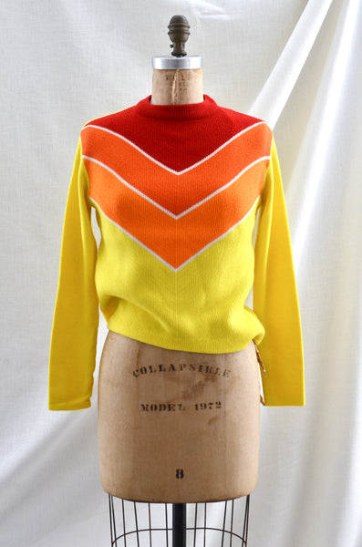 Vintage 70's Chevron Sweater