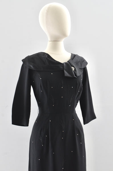 "Shooting Star" 50's Rhinestone Studded Dress