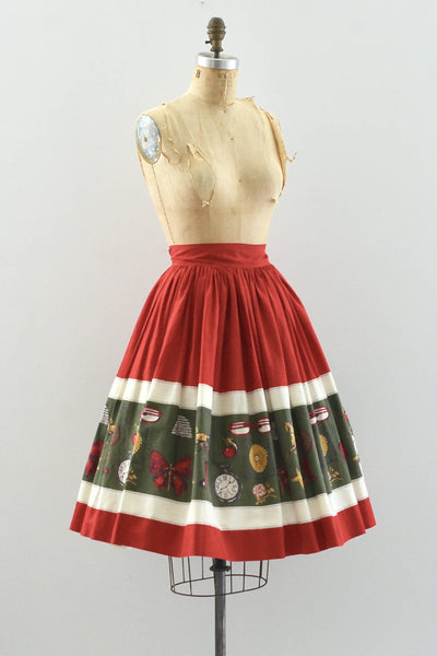 50's Novelty Skirt /  small medium
