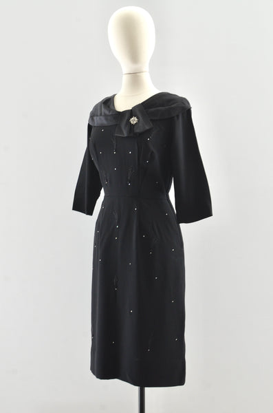 "Shooting Star" 50's Rhinestone Studded Dress