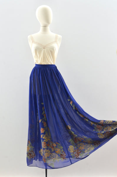 Menorca 1940's Sheer Skirt / M