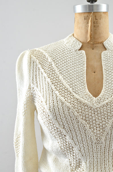 Vintage Cropped Sweater / S