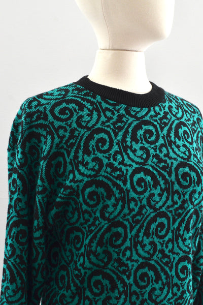 Vintage Jewel Sweater Dress