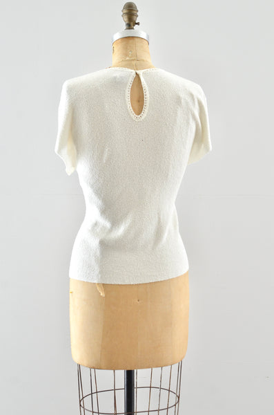 40's Knit Blouse / M