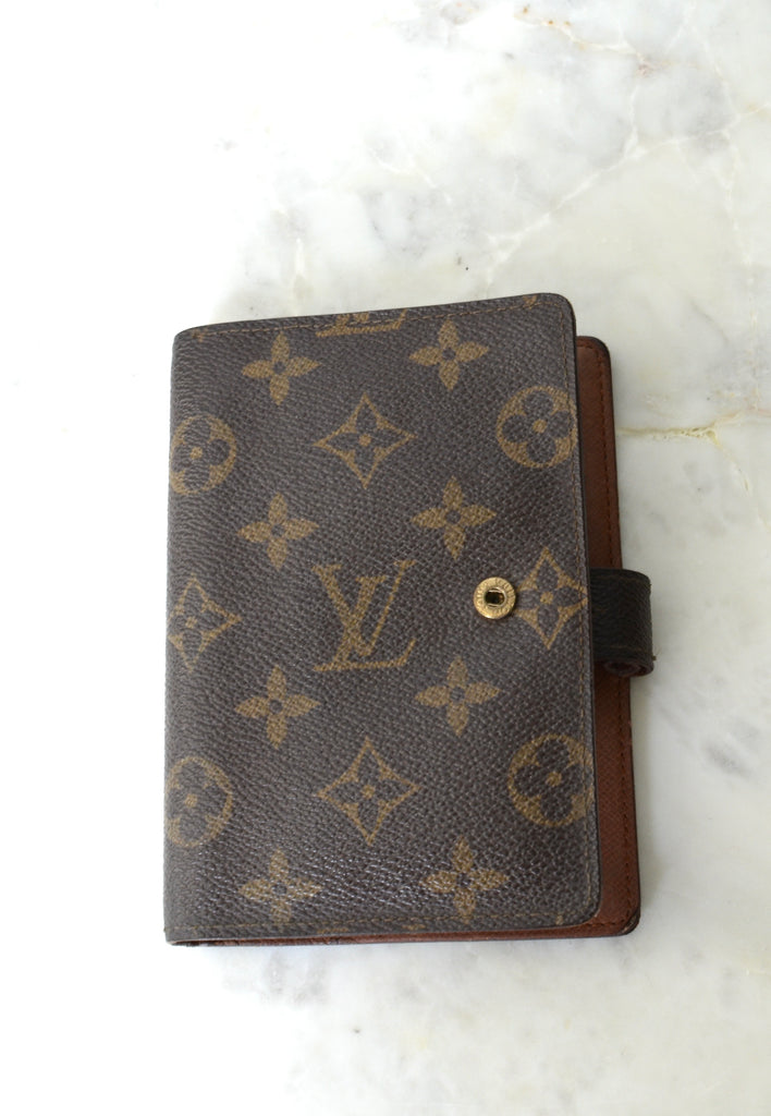 Vintage Louis Vuitton Brown Monogram Fold Over Organizer Crossbody Bag