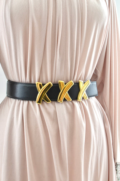 Paloma Picasso Leather Belt / xl xxl