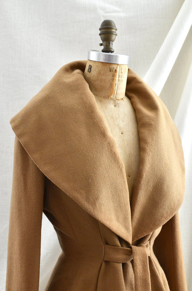 Lilli Ann Wide Collar Camel Jacket