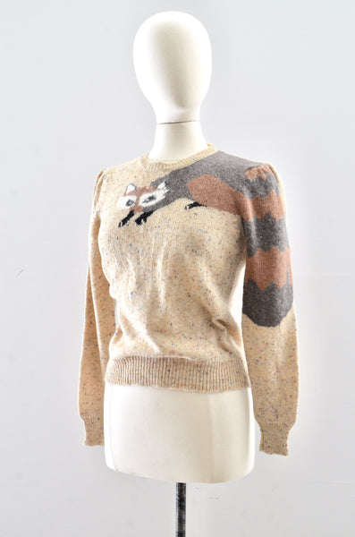 Oat Fleck Fox Sweater / small medium