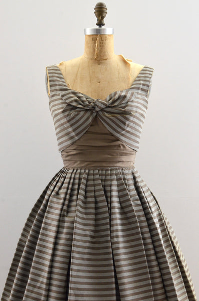 Vintage 1950's Ribbed Dress