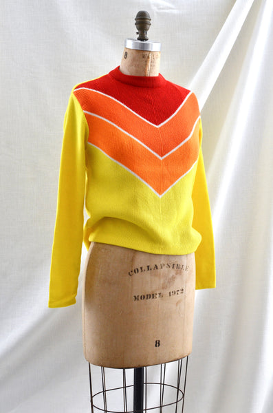 Vintage 70's Chevron Sweater