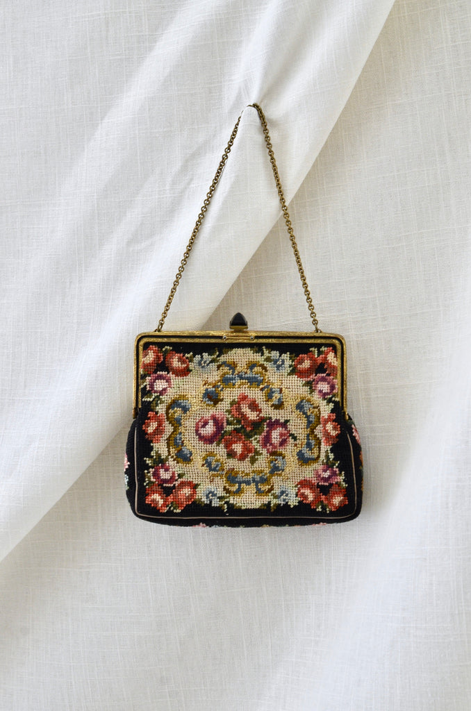 WILDFLOWERS TAPESTRY CARPET BAG – FlyingNeedleGallery