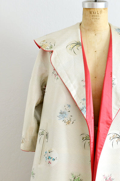 50s Reversible Oriental Swing  Coat - Pickled Vintage