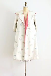 50s Reversible Oriental Swing  Coat - Pickled Vintage