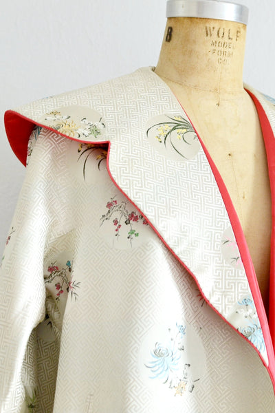 50s Reversible Oriental Swing  Coat - Pickled Vintage