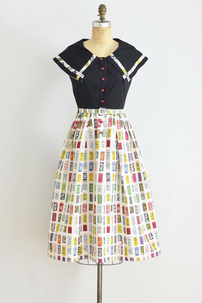 1955 Plate Dress - Pickled Vintage