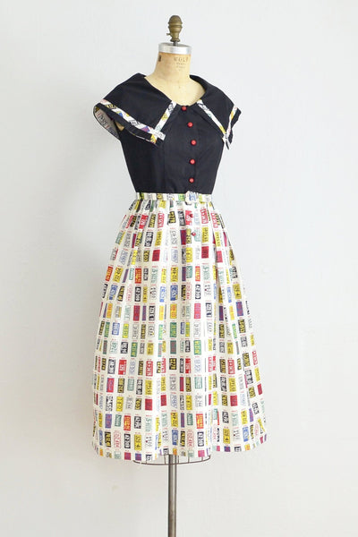 1955 Plate Dress - Pickled Vintage