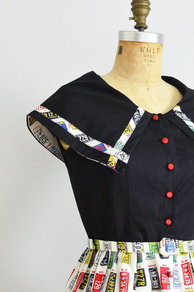 1955 Plate Dress - Pickled Vintage