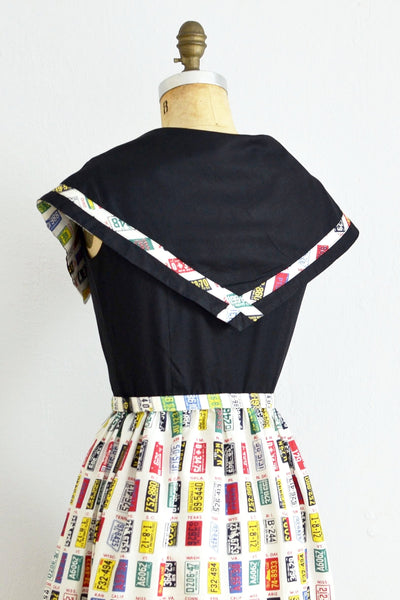 1955 Plate Dress - Pickled Vintage
